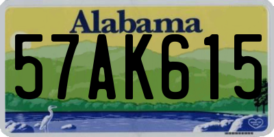 AL license plate 57AK615