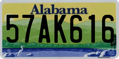 AL license plate 57AK616