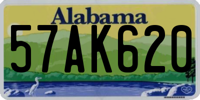 AL license plate 57AK620