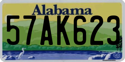 AL license plate 57AK623