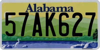 AL license plate 57AK627