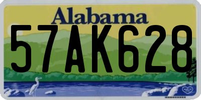 AL license plate 57AK628