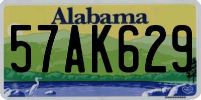 AL license plate 57AK629
