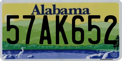 AL license plate 57AK652