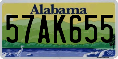 AL license plate 57AK655