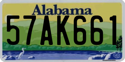 AL license plate 57AK661