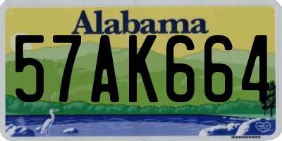 AL license plate 57AK664