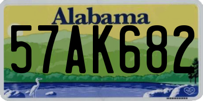 AL license plate 57AK682
