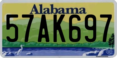 AL license plate 57AK697