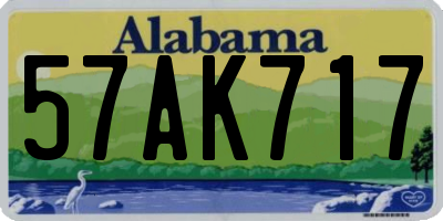 AL license plate 57AK717