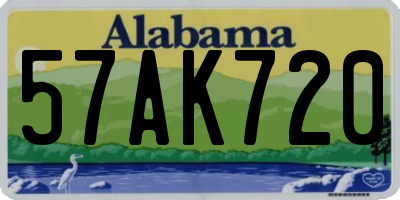 AL license plate 57AK720