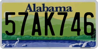 AL license plate 57AK746