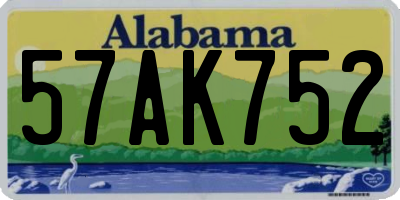 AL license plate 57AK752
