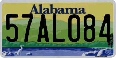 AL license plate 57AL084
