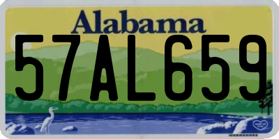 AL license plate 57AL659