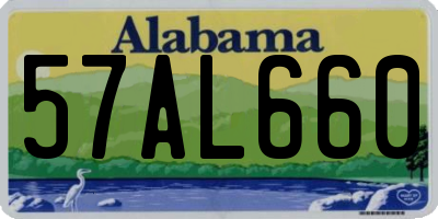 AL license plate 57AL660