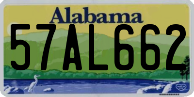 AL license plate 57AL662