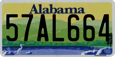 AL license plate 57AL664