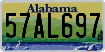 AL license plate 57AL697