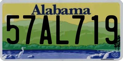AL license plate 57AL719