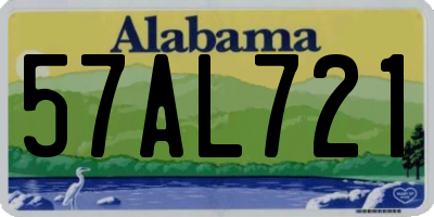 AL license plate 57AL721
