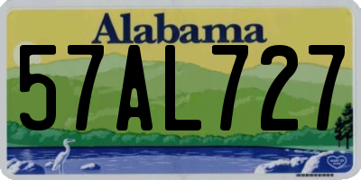 AL license plate 57AL727