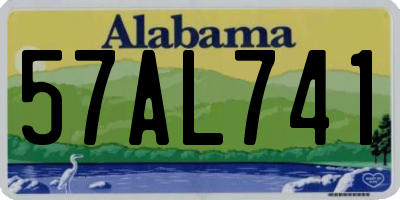 AL license plate 57AL741