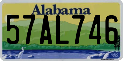 AL license plate 57AL746