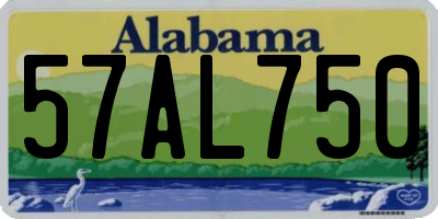 AL license plate 57AL750
