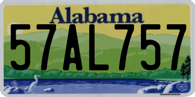 AL license plate 57AL757