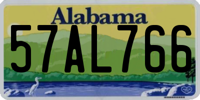 AL license plate 57AL766