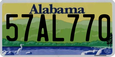 AL license plate 57AL770