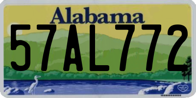 AL license plate 57AL772