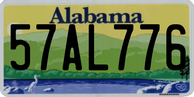 AL license plate 57AL776