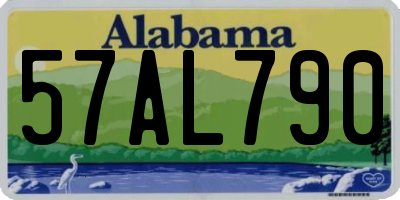 AL license plate 57AL790