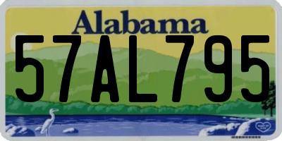 AL license plate 57AL795