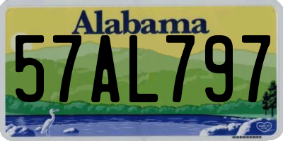 AL license plate 57AL797