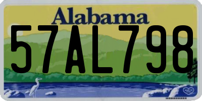 AL license plate 57AL798