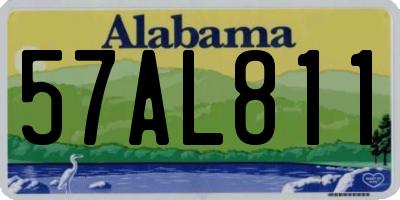 AL license plate 57AL811