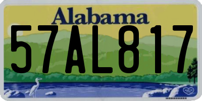 AL license plate 57AL817