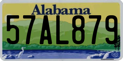 AL license plate 57AL879