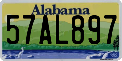AL license plate 57AL897