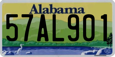 AL license plate 57AL901