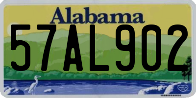 AL license plate 57AL902