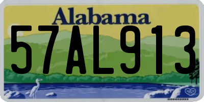 AL license plate 57AL913