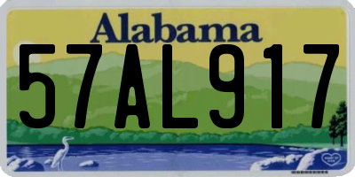 AL license plate 57AL917
