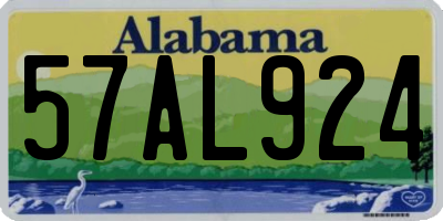 AL license plate 57AL924
