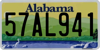 AL license plate 57AL941