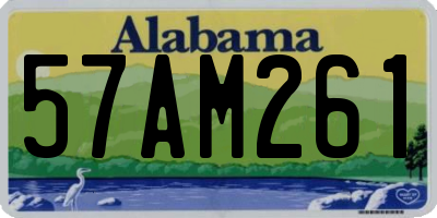 AL license plate 57AM261