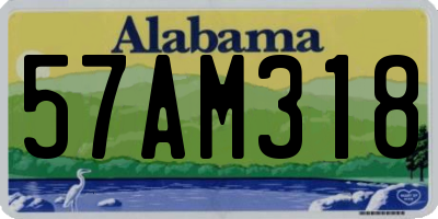 AL license plate 57AM318